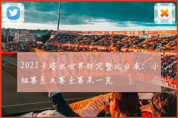2022卡塔尔世界杯完整比分表：小组赛至决赛全赛果一览